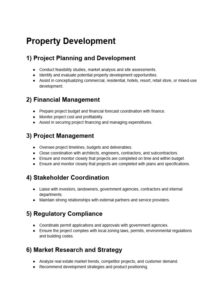 Property Development | PDF