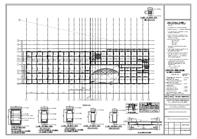 4.TERRACE SLAB AND BEAM PLAN | PDF | Beam (Structure) | Structural ...