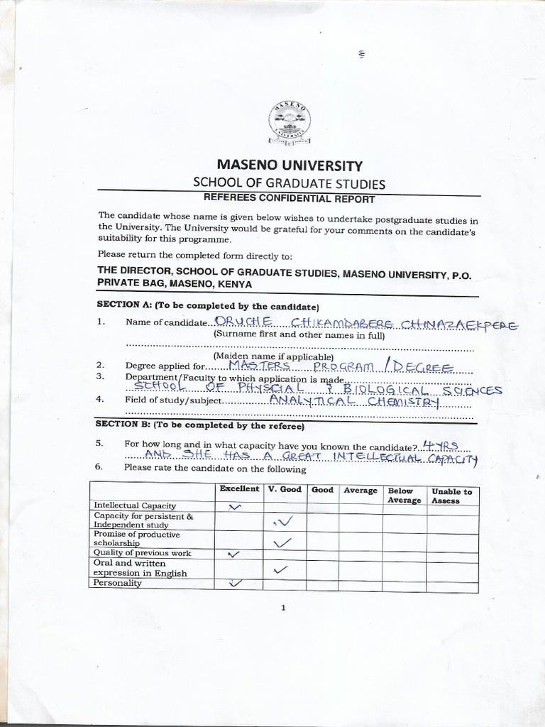 Referee Form | PDF