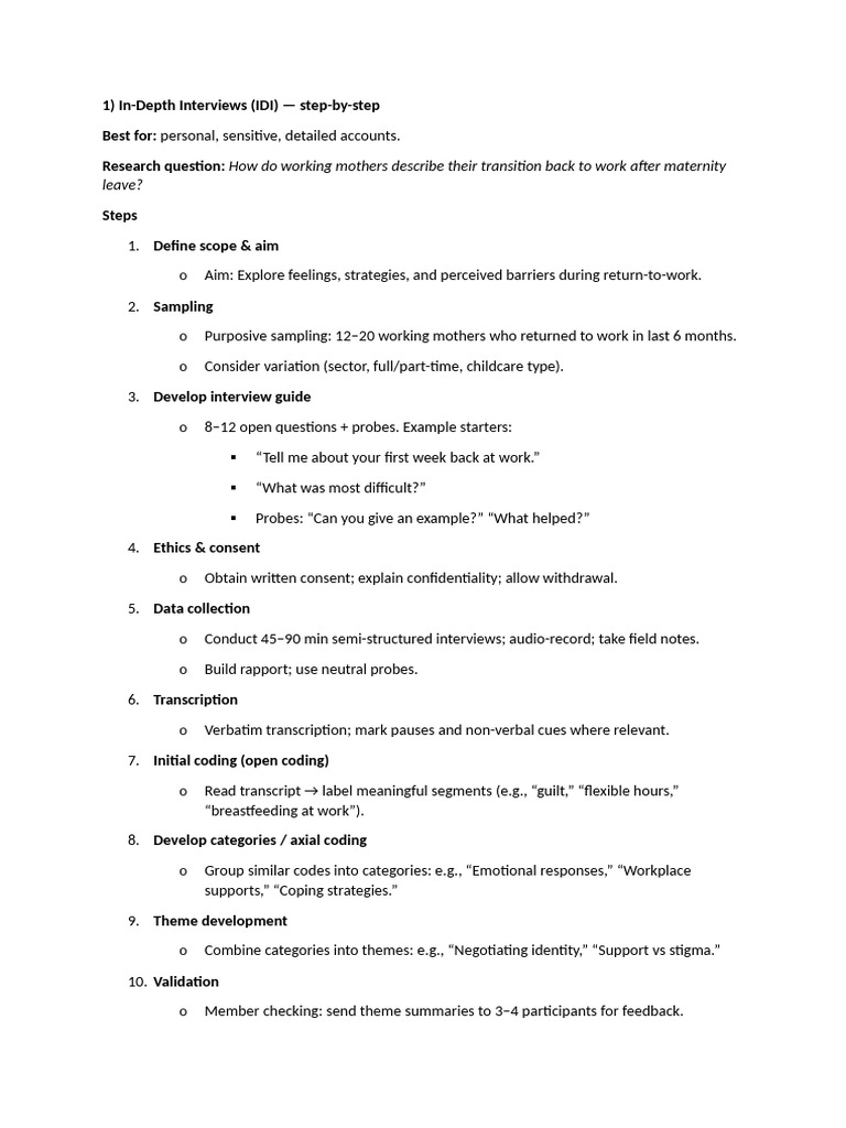 Qualitative Methods | PDF | Ethnography | Narrative