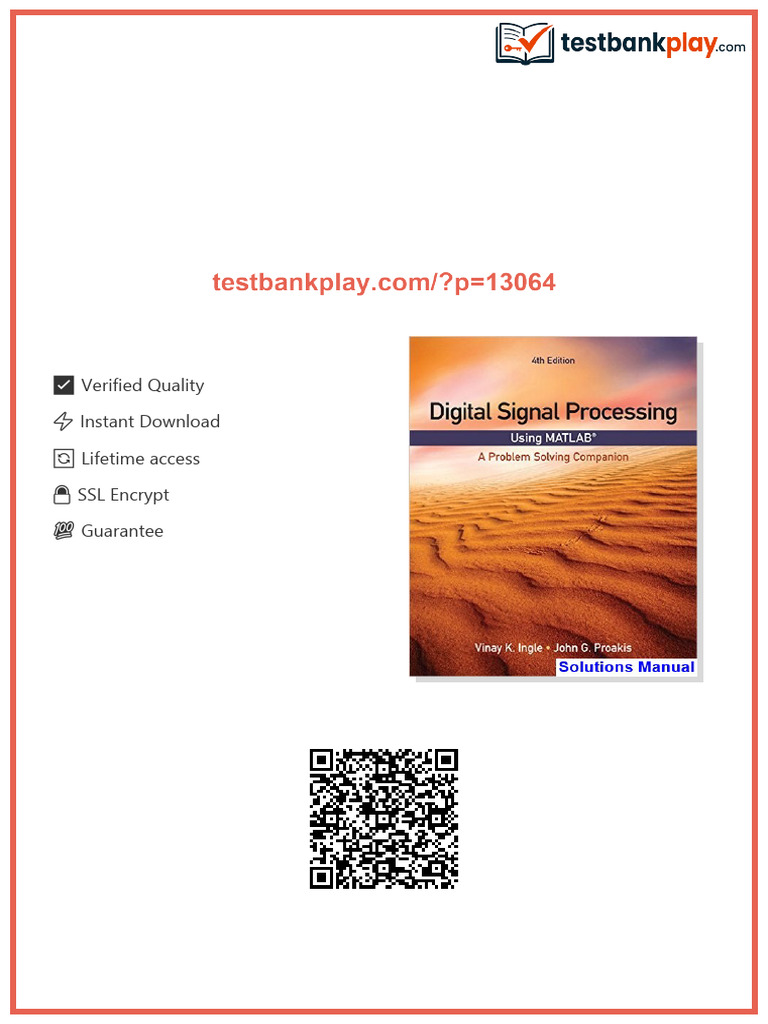 Digital Signal Processing Using MATLAB A Problem Solving Companion 4th ...