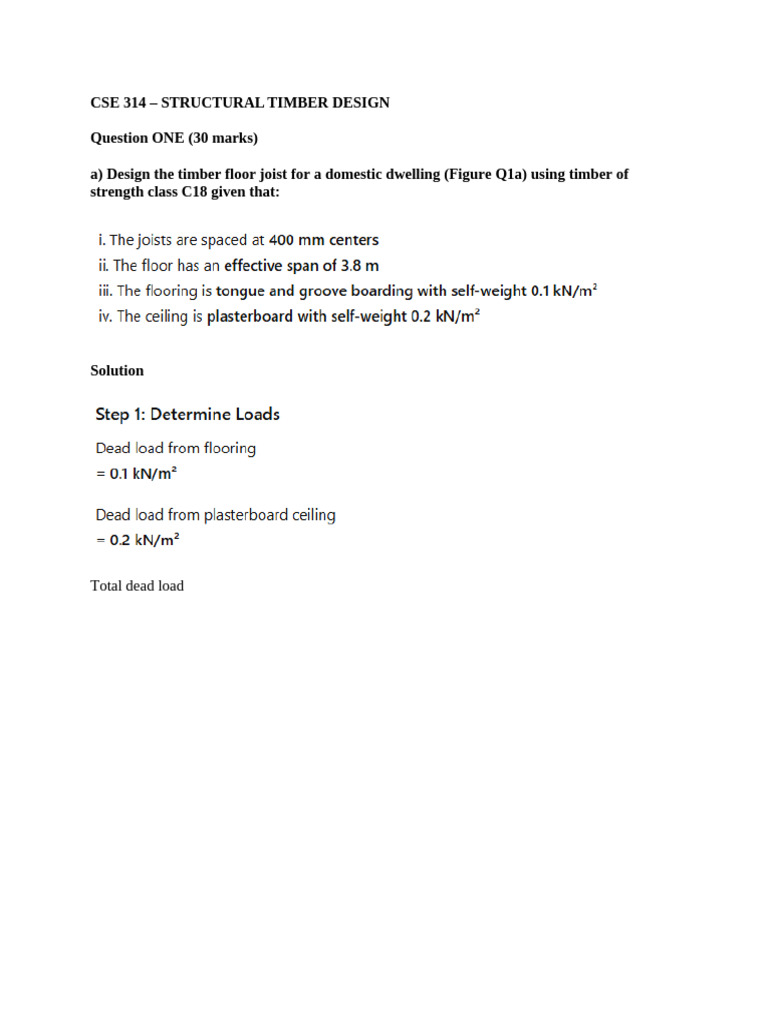 STRUCTURAL TIMBER DESIGN | PDF | Lumber | Bending