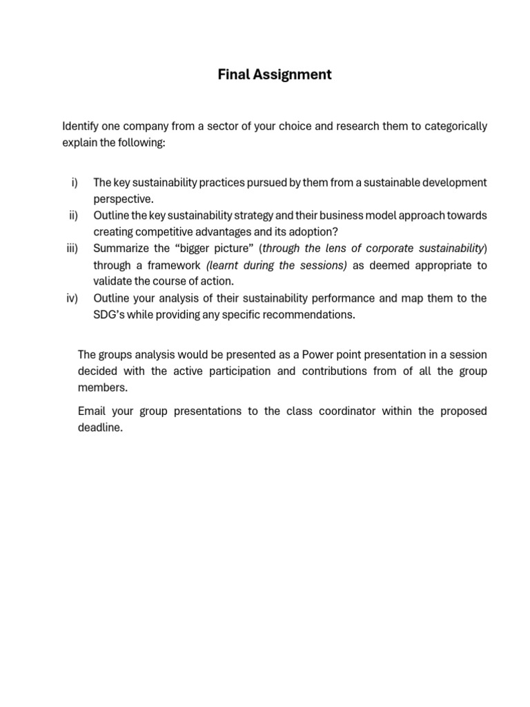 Final Assignment | PDF