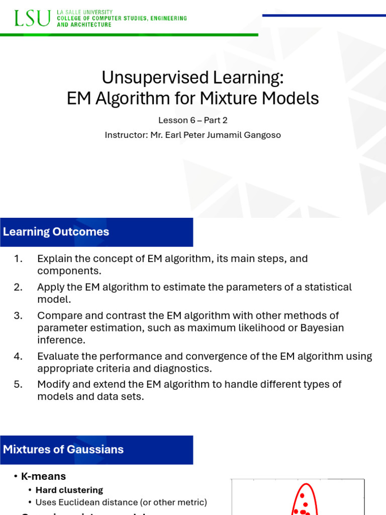 06.2 Unsupervised Learning - Mixture Models | PDF | Normal Distribution ...