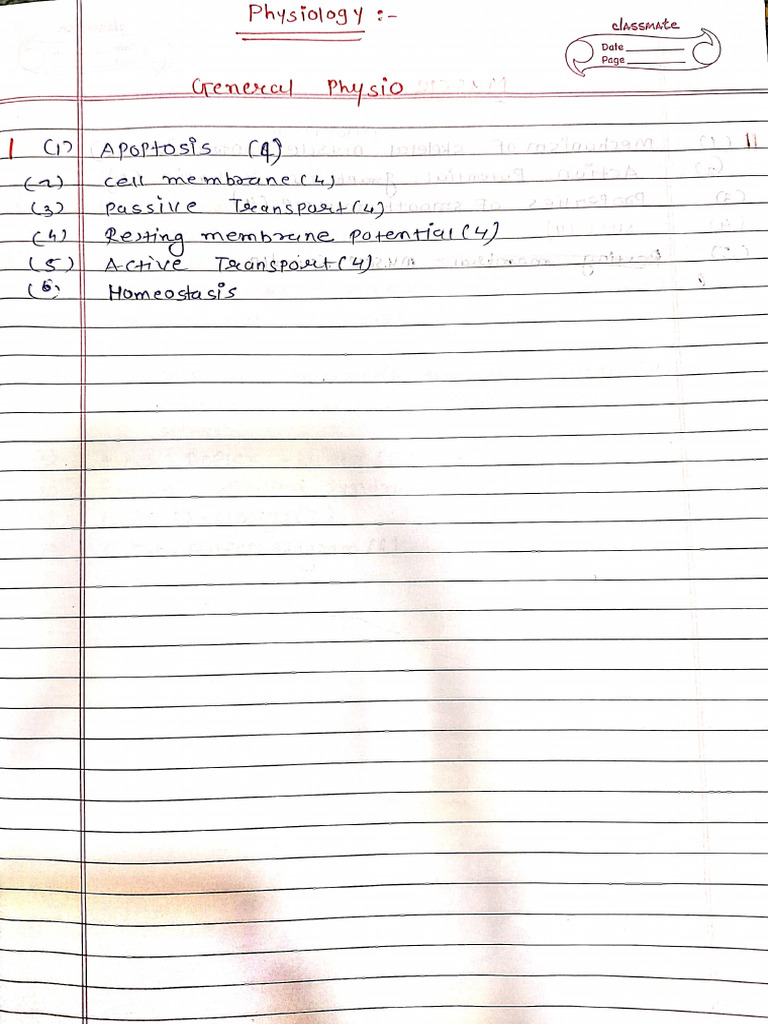 Physiology Imp for Uni | PDF