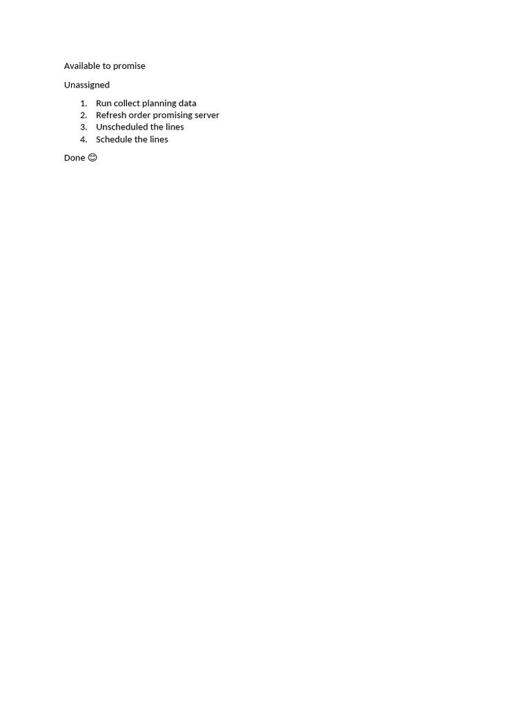 Available to Promise_ Unassisgned | PDF