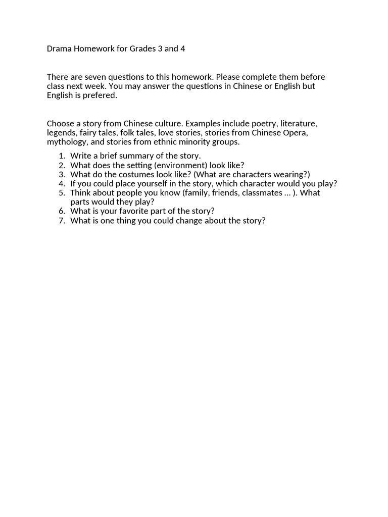 Drama Grades 3 and 4 | PDF