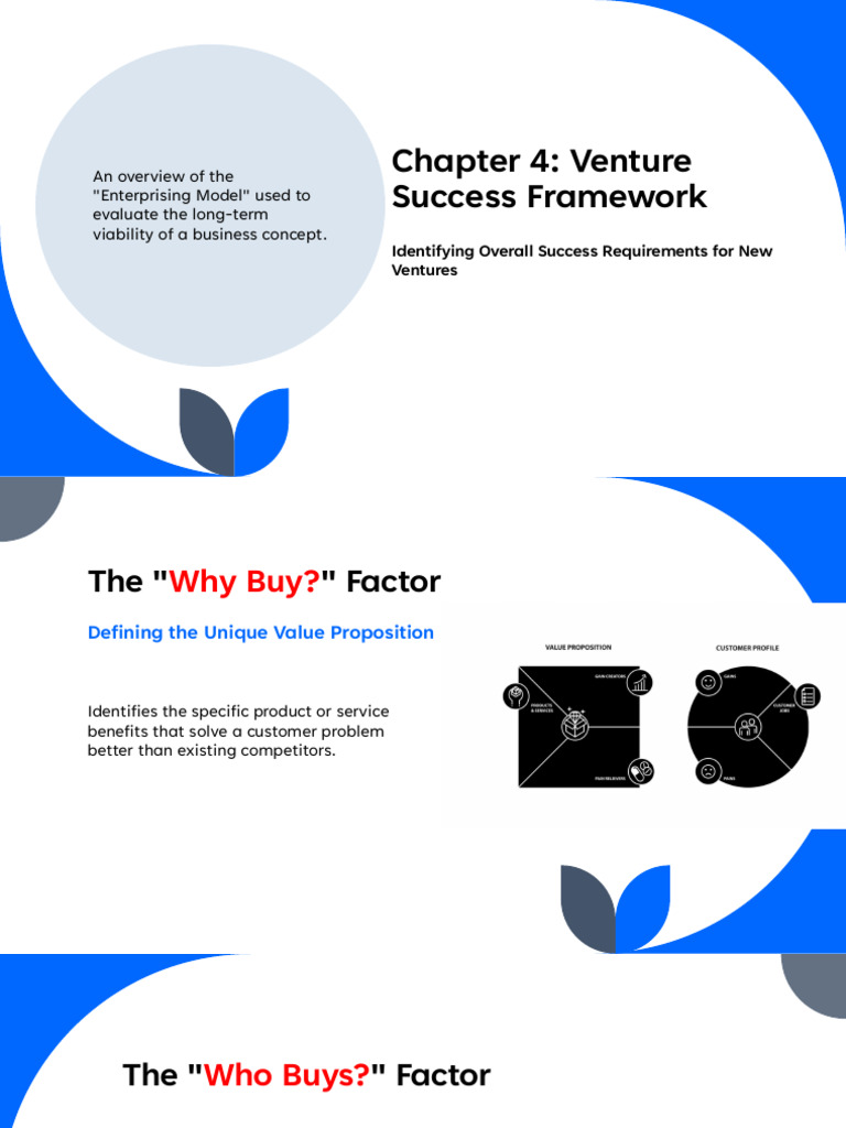 2 - Chapter 4 - Venture Success Framework | PDF