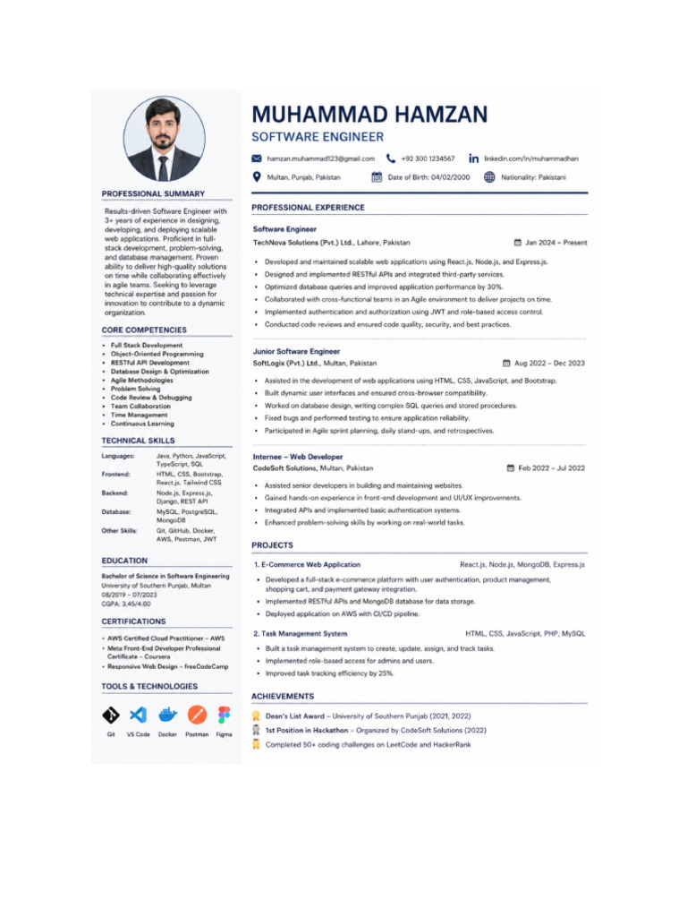 ATS Optimized Resume | PDF
