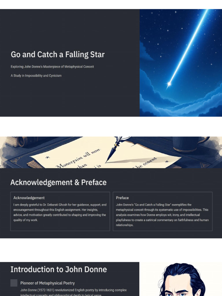 Go and Catch a Falling Star | PDF