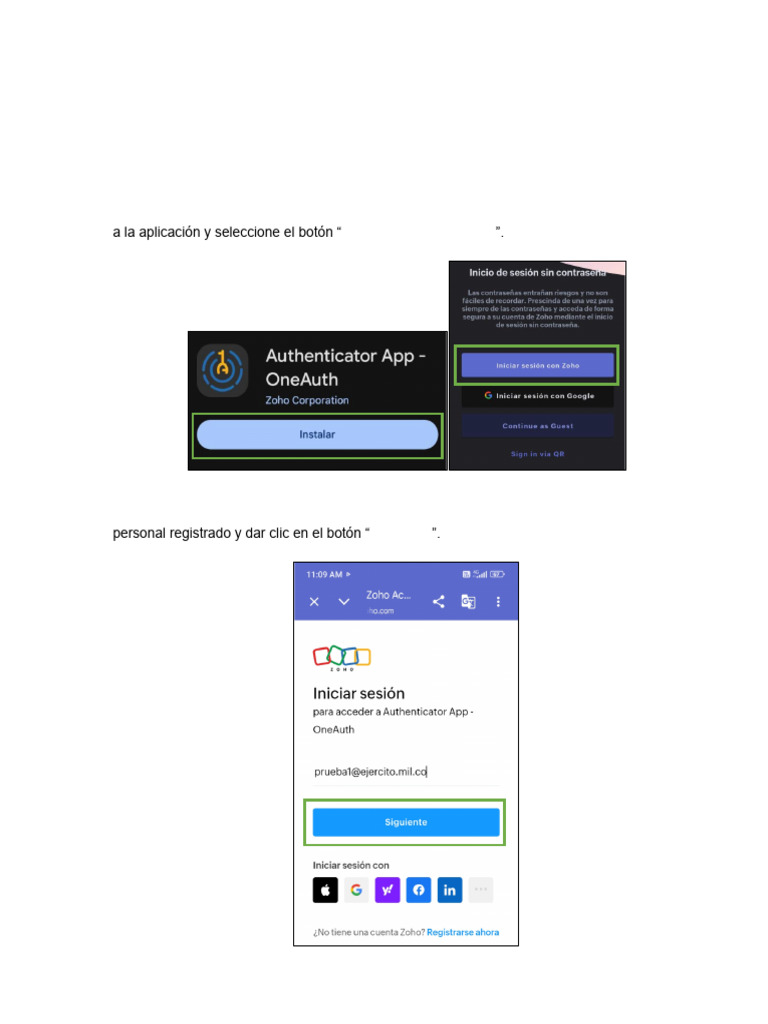 1. Manual Configuracion Oneauth | PDF
