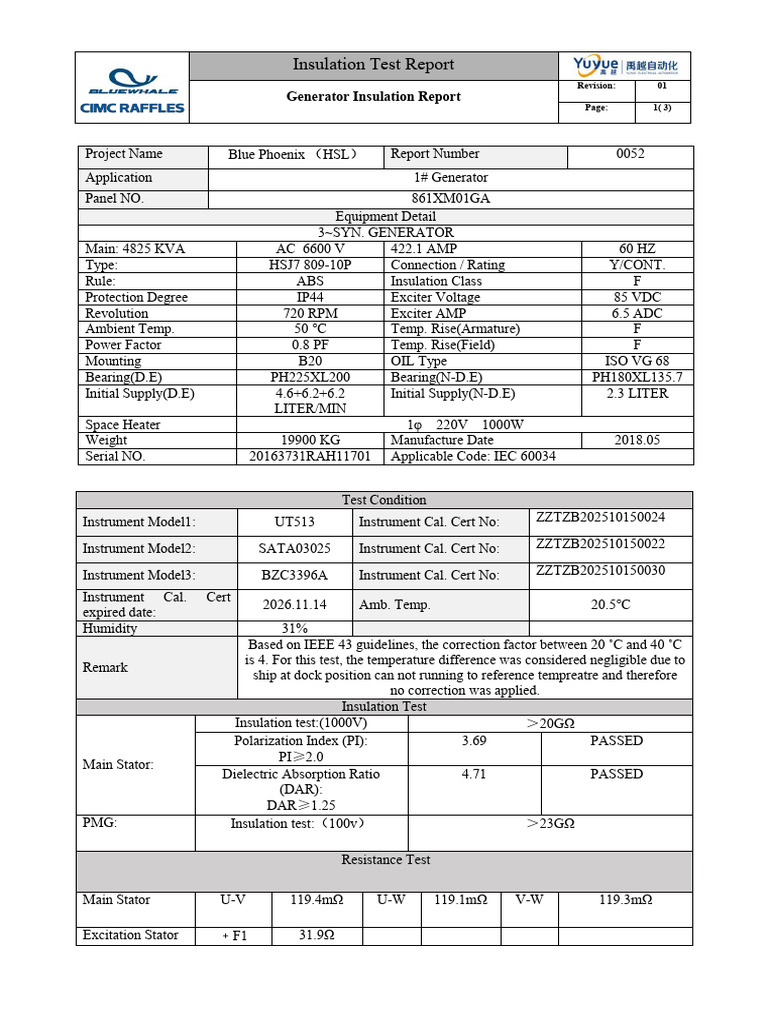 Alternator 1 - 5 Years Maintenace Report | PDF | Manufactured Goods ...