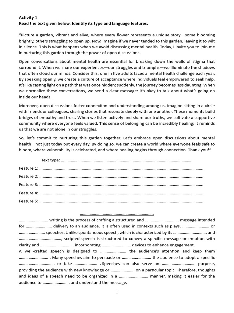 Scripted Speech-Student's Copy (Discursive-Argumentative Writing) | PDF