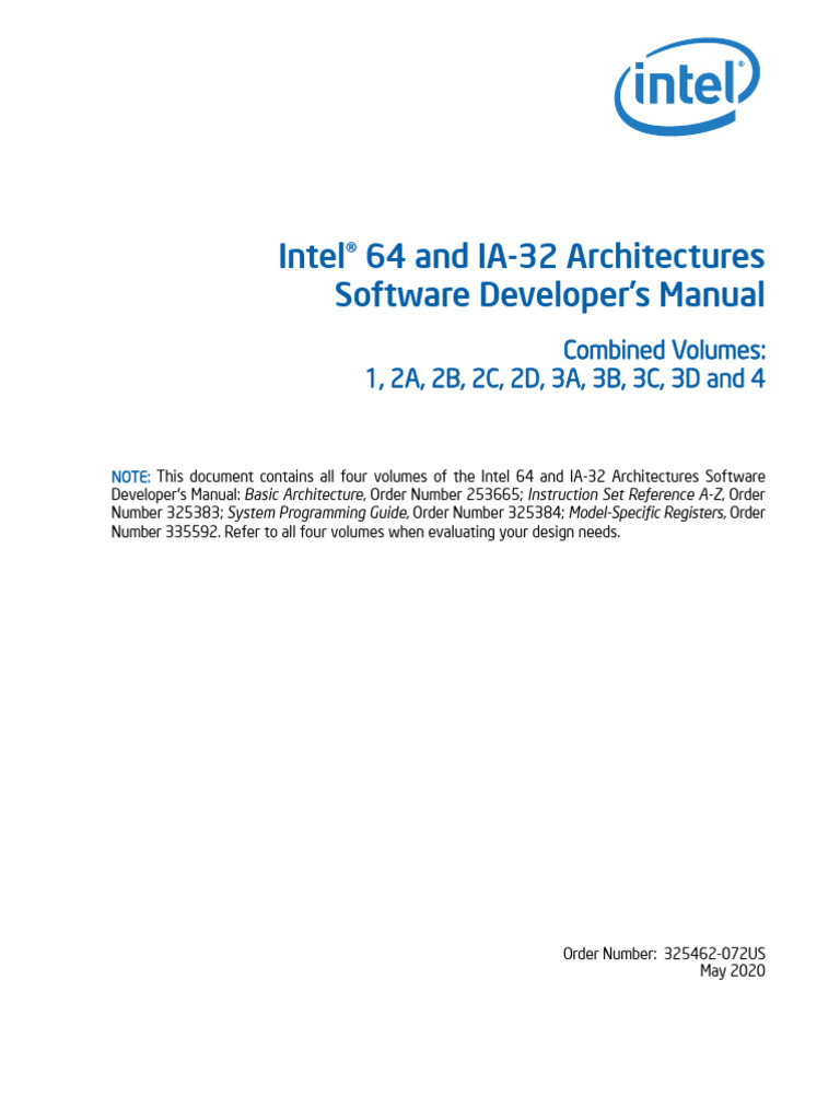 325462-sdm-vol-1-2abcd-3abcd | PDF | Intel | Central Processing Unit