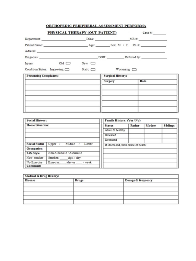 Sports Assessment Form | PDF