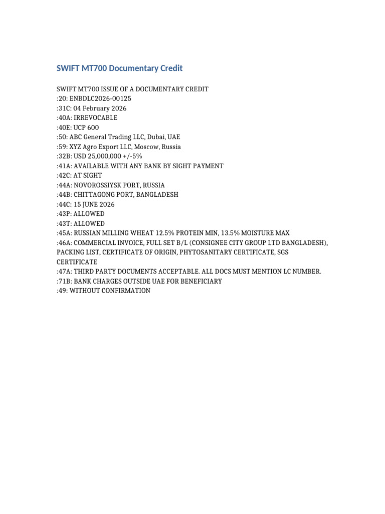 01 Swift Mt700 Lc | PDF