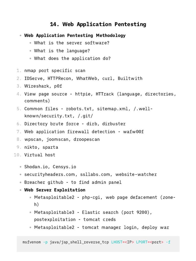 Chapter 14 - Web Application Pentesting | PDF | Word Press | Php