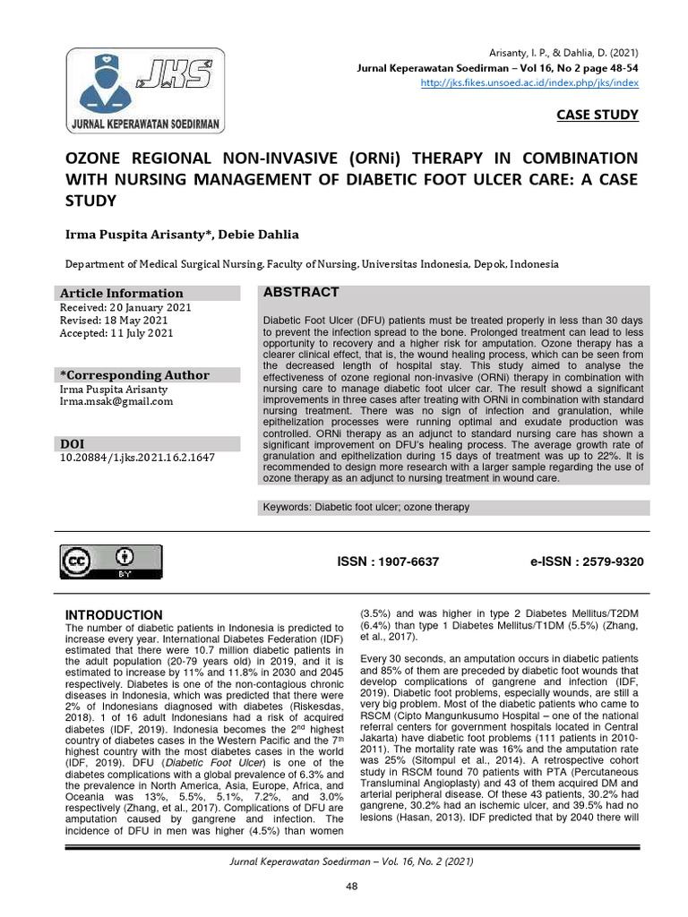 Case Study Diabetic Foot Ulcer Nursing M | PDF | Wound | Medicine