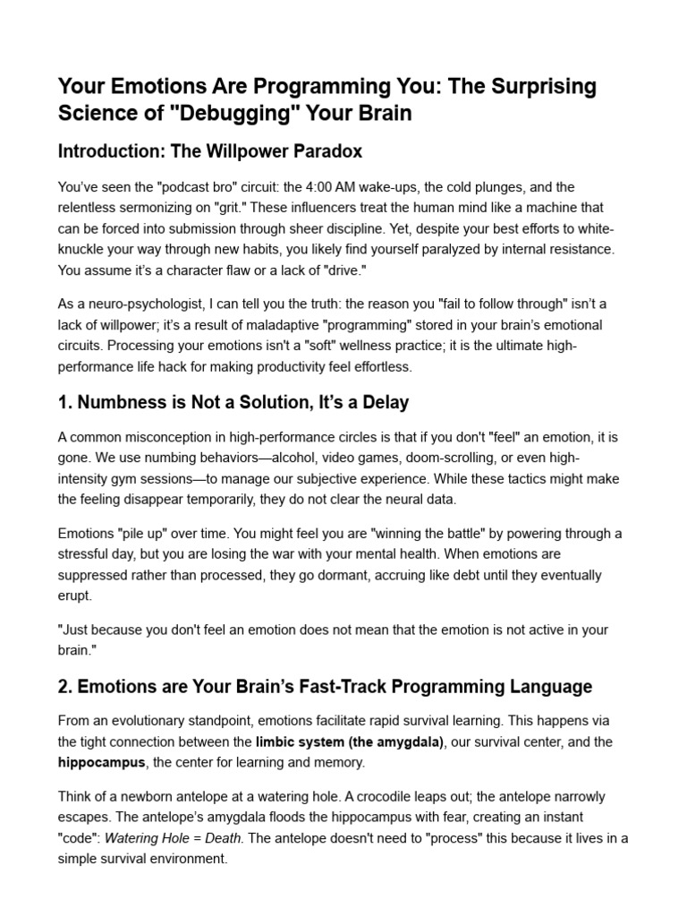 Processing Emotions | PDF | Emotions | Fear