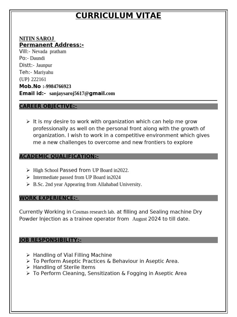 nitin cv2 | PDF