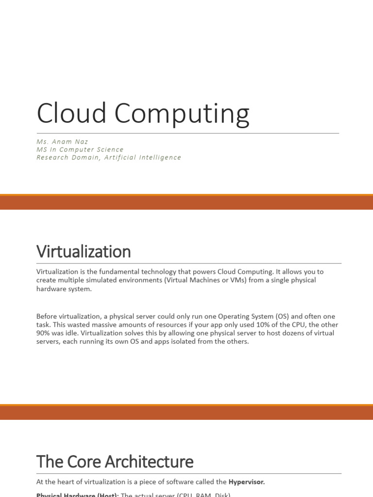 Cloud Computing lec 4 | PDF | Virtualization | Virtual Machine