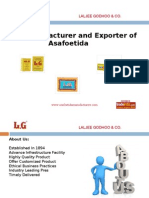 Manufacturer and Exporter of Asafoetida: Laljee Godhoo & Co