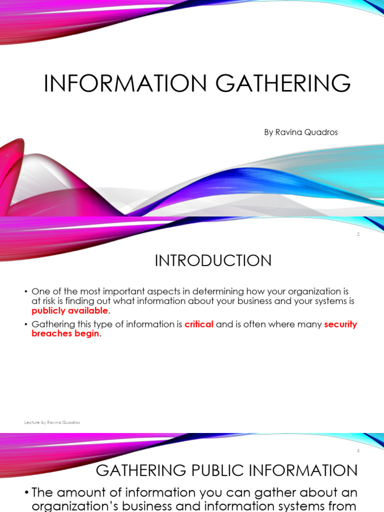 Information Gathering | PDF