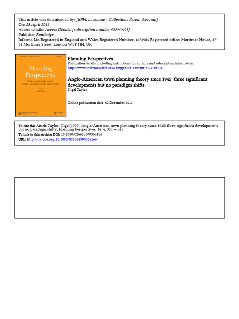 Nigel Taylor | PDF | Paradigm | Science