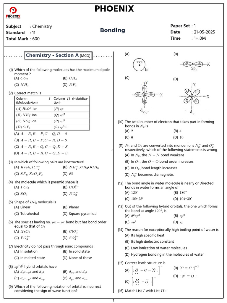 Bonding__1747710380_edited | PDF | Chemical Polarity | Chemical Bond