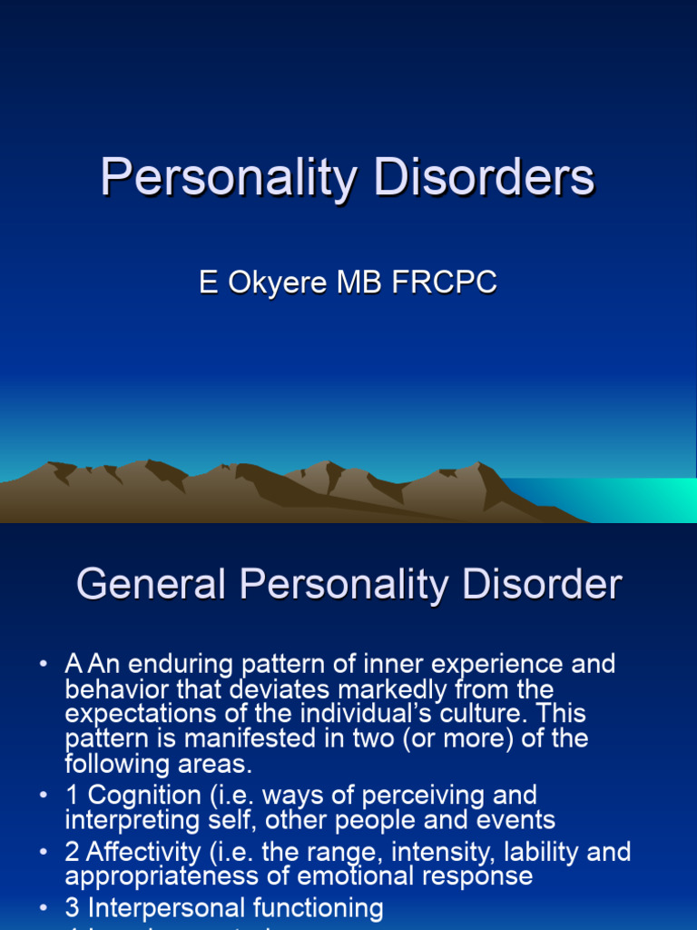 ~Personality Disorders 2 | PDF | Personality Disorder | Mental Disorder