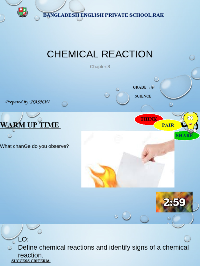 chemical reaction.pptx_20260507_201604_0000 | PDF | Chemical Reactions ...