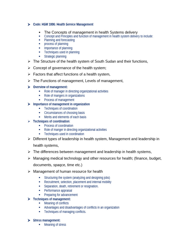 Hsm Outline 2026 | PDF