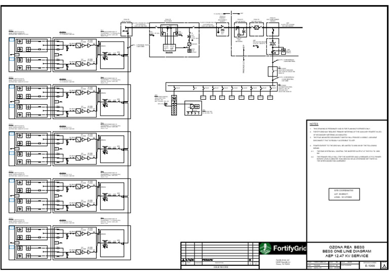 Pandale Bess One Line Diagram | PDF | Power Inverter | Transformer
