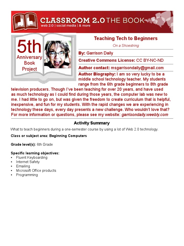Garrison Daily Teaching Tech To Beginners PDF Google Scratch
