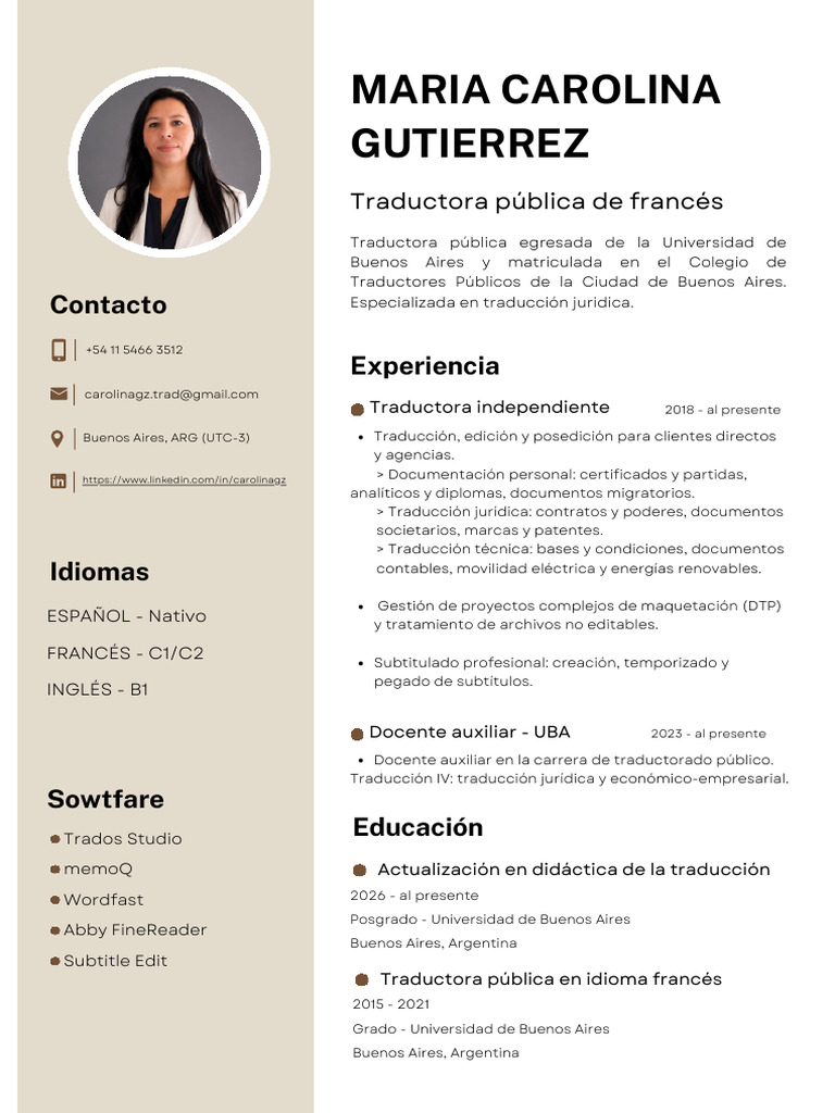 White and Beige Minimalist Graphic Designer Professional CV Resume ...