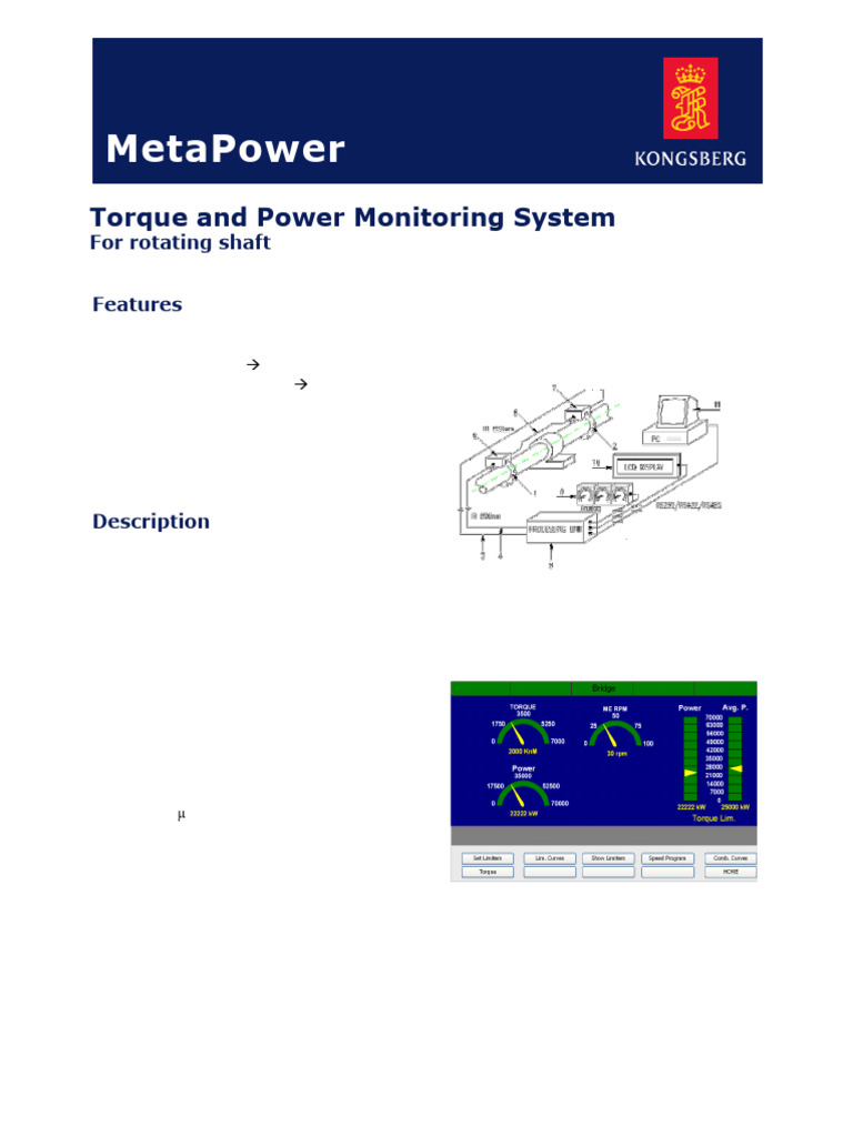 ME Torque and Power Monitoring System | PDF | Relay | Torque