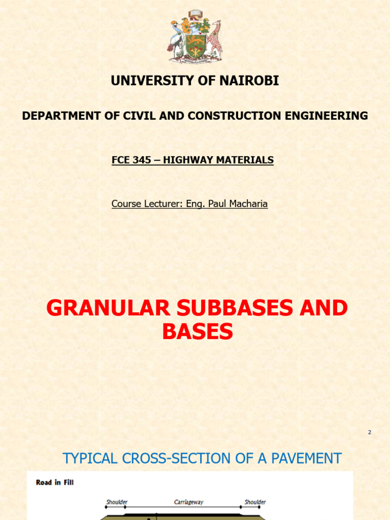 Chapter 5 - Granular Bases and Subbases | PDF | Cement | Concrete