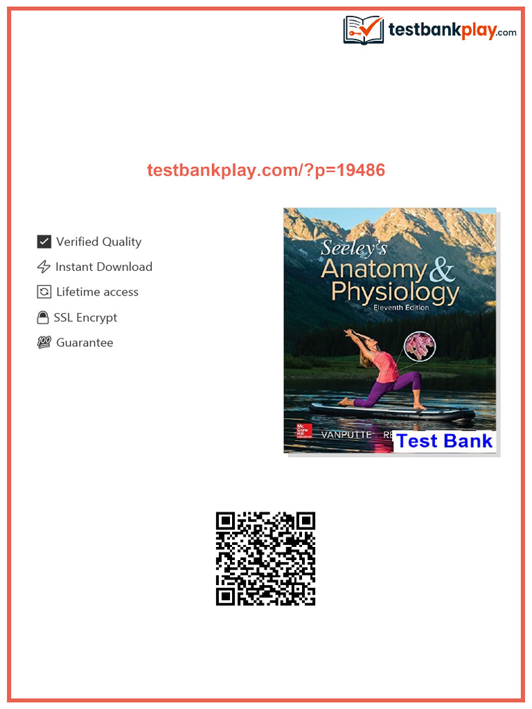 Seeleys Anatomy and Physiology 11th Edition VanPutte Test Bank updated ...