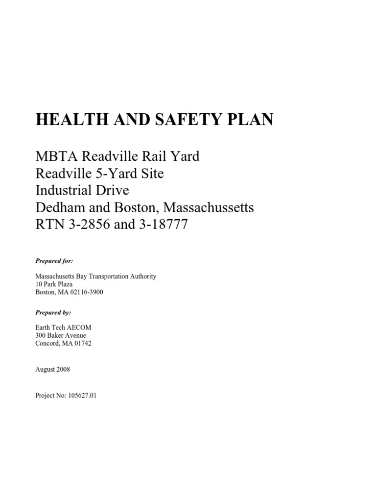Appendix H Health and Safety Plan (HASP) v2 PDF Environmental