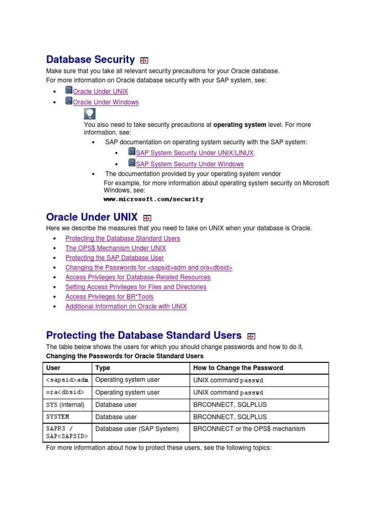 SAP Advantage Database User Security | PDF | Oracle Database | Databases