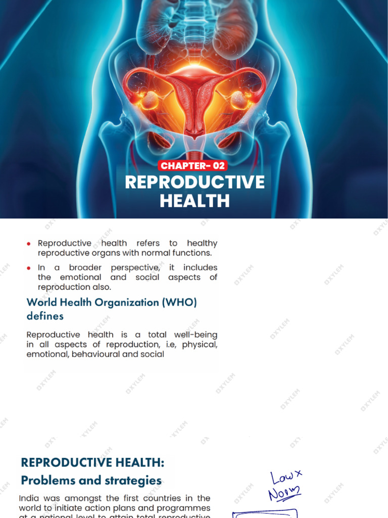 Class 12 CBSE Biology Reproductive Health Xylem 12 CBSE | PDF