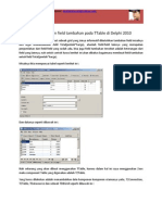 TTable (Membuat Field Tambahan)