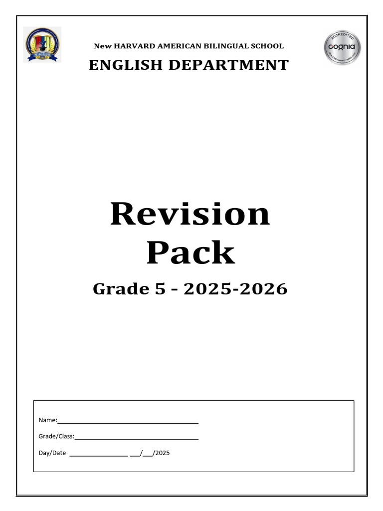 English Revision Pack | PDF | Apollo 11 | Plural