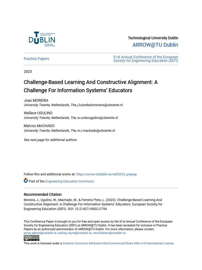 Challenge-Based Learning And Constructive Alignment_ A Challenge | PDF ...