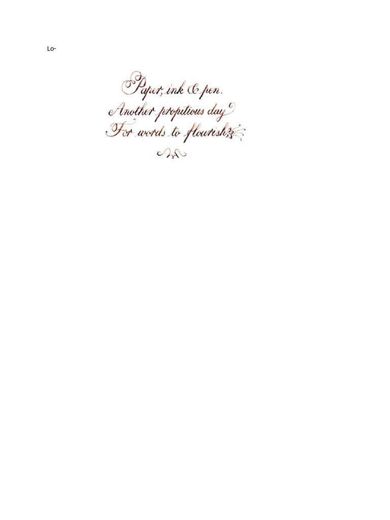 Calligraphy Writing | PDF