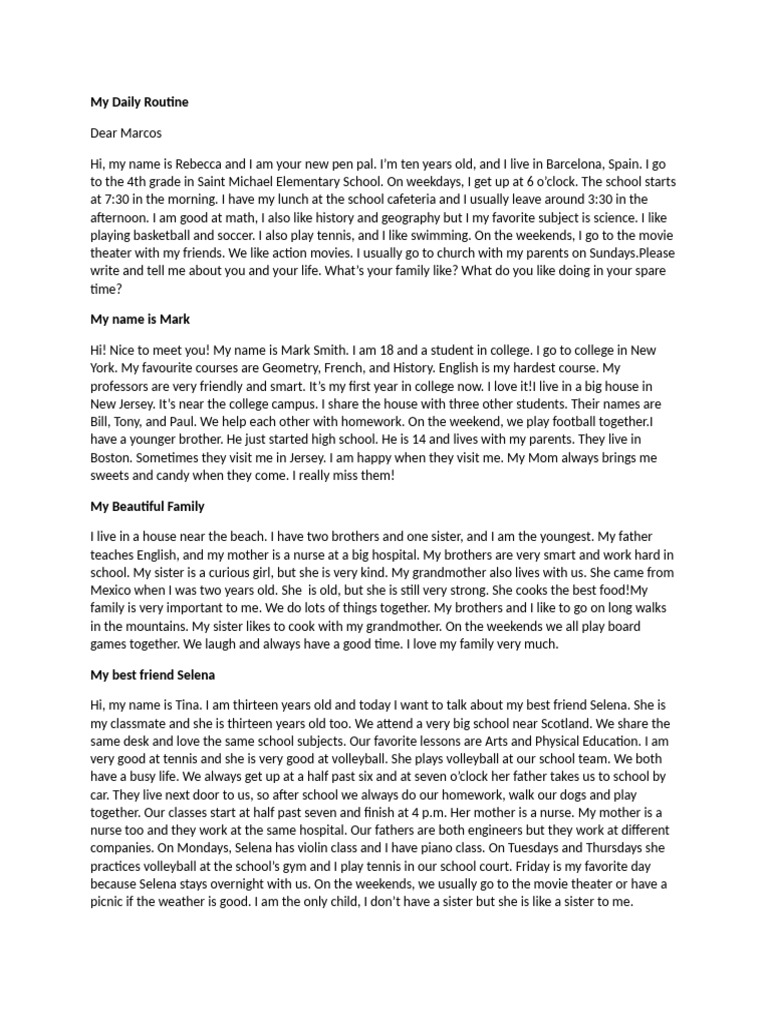 Texts For Beginners Students | PDF | Fast Food | Christmas