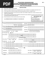 NIS Compliance Application for Self-Employed | PDF