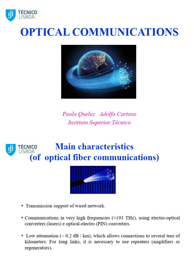 Optical Communications | PDF | Optical Fiber | Dispersion (Optics)