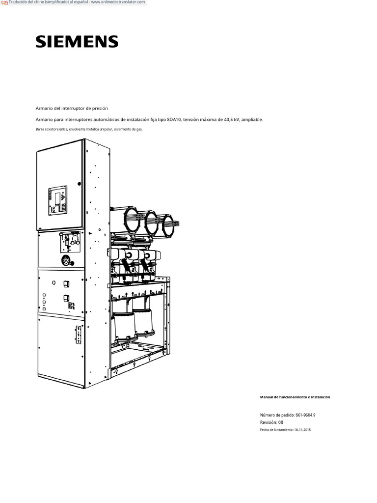 8DA10 | PDF | Aislador (Electricidad) | Transformador