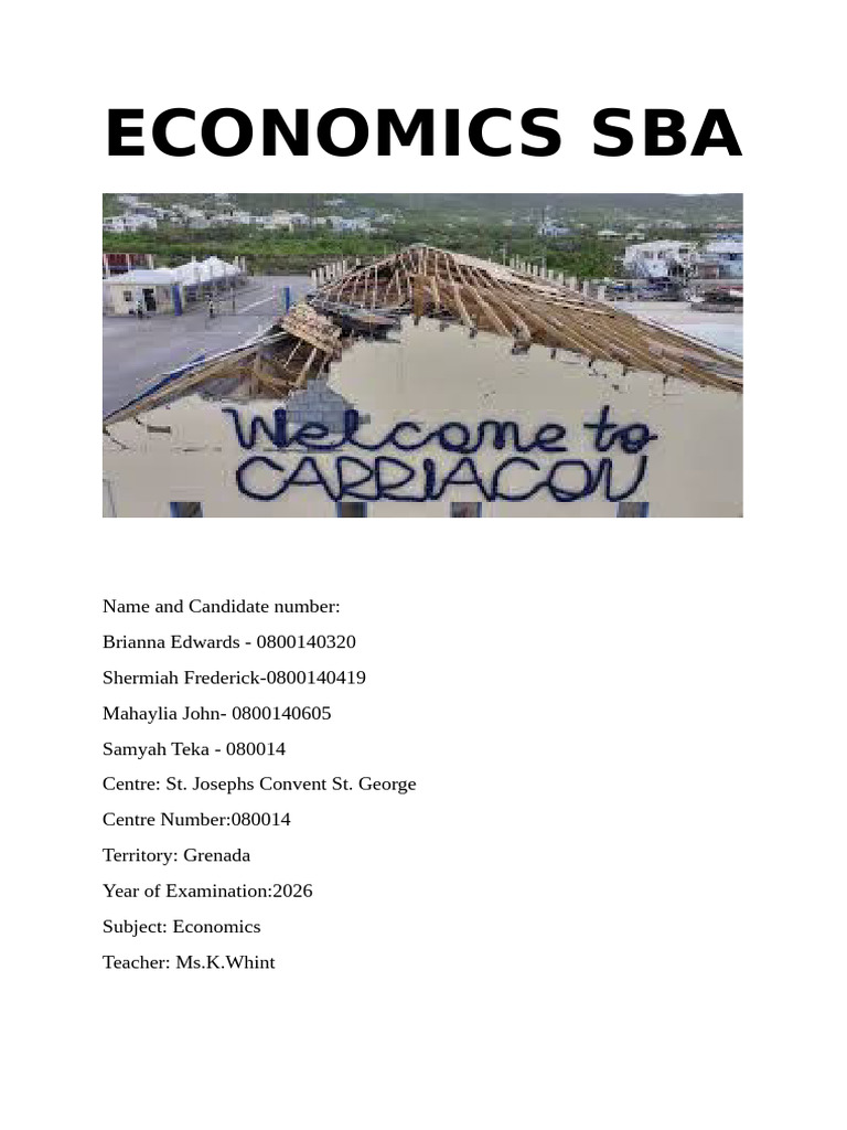 ECONOMICS SBA (1) | PDF | Agriculture | Food Security